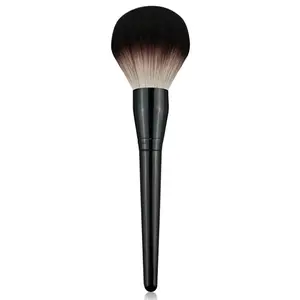Large Size Luxurious Premium Kabuki Brush Mink Makeup Brushes Powder Brush Foundation Blush Brush Face Blender Mineral Blending Buffing Brush Multi-function Cosmetics Tools Full Coverage (Black)