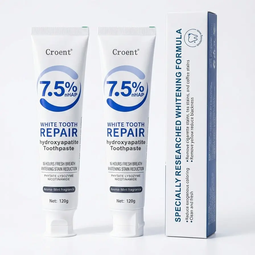Croent Whitening toothpaste BUNDLES- Good for Gums, enamel and fresh breath Gentle Sensitive Soothing