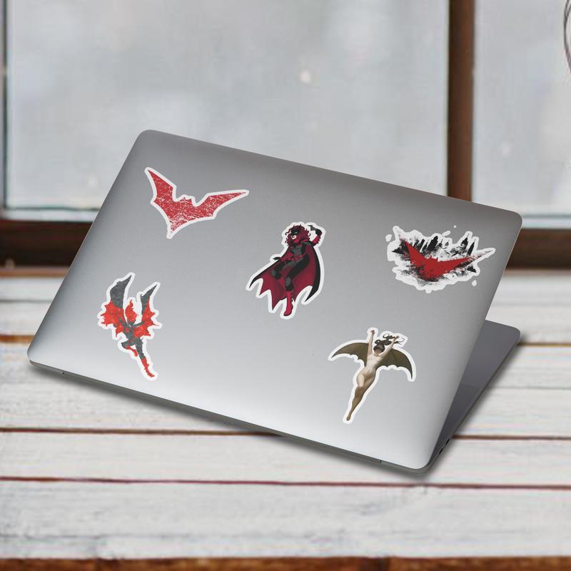Stickers Pack 20 Pcs Batwoman Colorful Bumper Water Bike Car Laptop Aesthetic Guitar Luggage Waterproof Skateboard Bottle Vinyl
