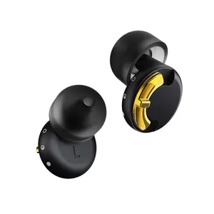 SHEJEISON Adjustable Ear Plugs - 3 Noise Cancelling Modes for Work, Travel, Concerts & More, Reusable Hearing Protection with 4 Sizes (XS/S/M/L), Comfortable Ear Plugs for Noise Reduction, Black Gold