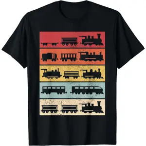 Wagon Train Model Train Conductor Train Lover Vintage Train Gift Unisex T-Shirt