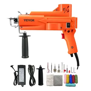 VEVOR Tufting Gun, TikTokShopBlackFriday, 2 in 1 Cut & Loop Pile, Electric Carpet Weaving Flocking Machine, Rug Machines Starter Kit, 7-27 Stitches/sec High Speed Rug Making Tools, 4-25 mm Adjustable Height, 110V