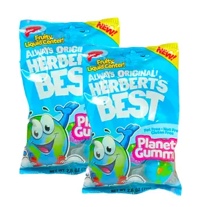 Efrutti Herberts Best Earth Gummies, Individually Wrapped 2.6oz (2 Pack) Snack Candy Bonbon Sweet Fruit Flavored Tropical Fruity Twist