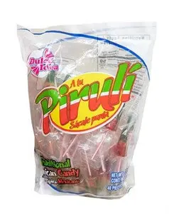 Piruli Traditional Mexican Lollipop 3 Colors 40 pcs