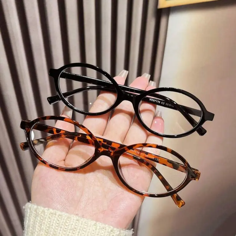 Women's Round Vintage Fashion Glasses, Cute Leopard Pattern, Tortoise Glasses, Decorative Lens, All Seasons, PC Material, Unisex Eyewear Accessories, Stylish Glasses