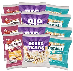Cloverhill Ultimate Danish Variety: Cherry, Cheese, Big Texas | 12 Count