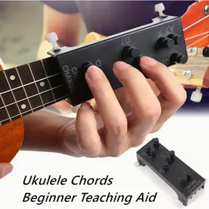 1pc 8 Chord Beginner Ukulele Aid Training Tools Learning System Small Guitar String Accessories