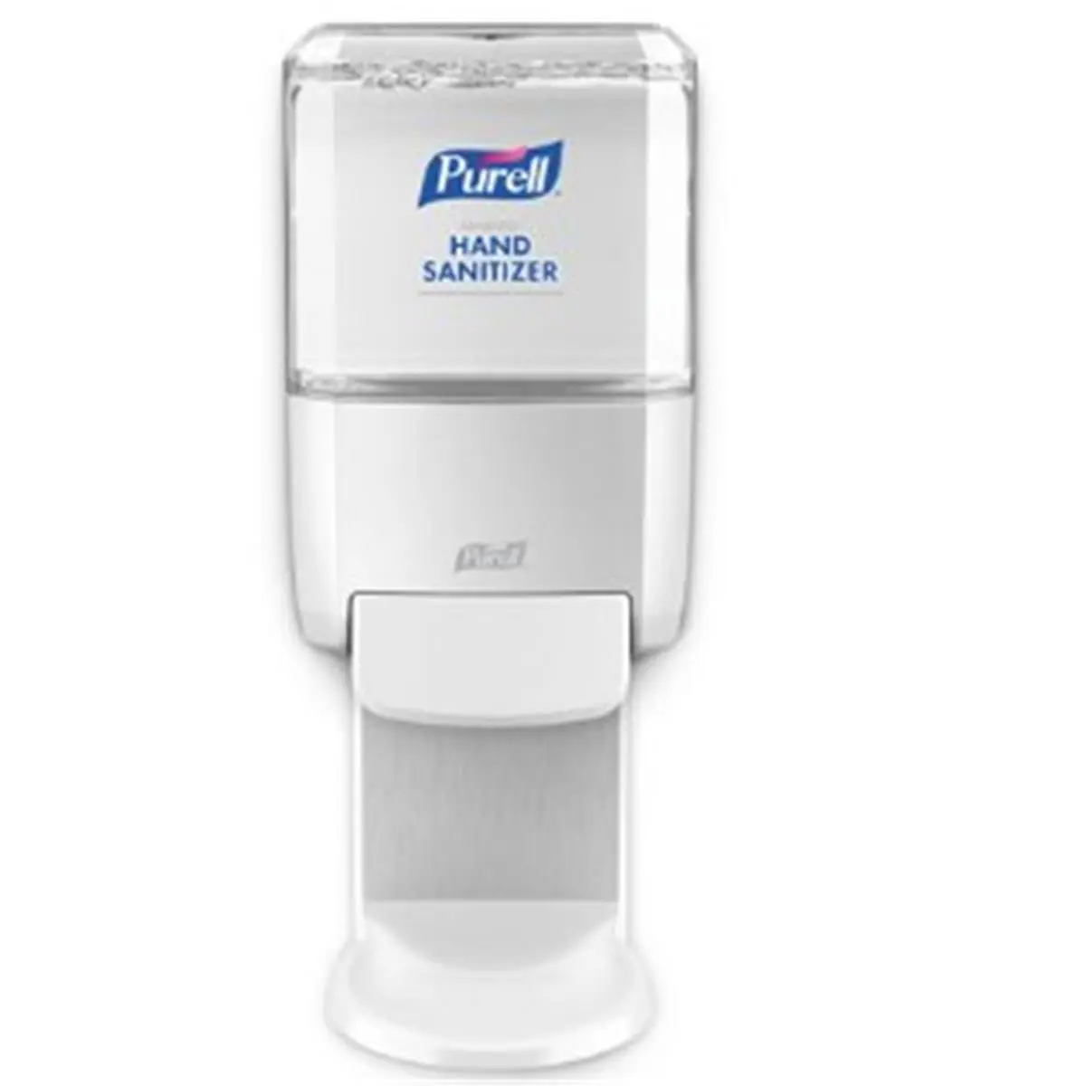 212 MAIN Push-Style Handsanitizer Dispenser - 1200ml White Plastic Refill Bottle, 2 lbs Lockable Wall-Mounted Unit for Home, Bathroom Supplies