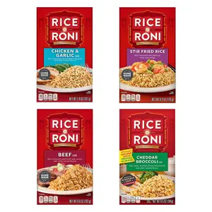 Rice-A-Roni Boxed Rice Mix – Beef, Cheddar & Broccoli, Chicken & Garlic, Stir-Fried Rice 5.9 oz