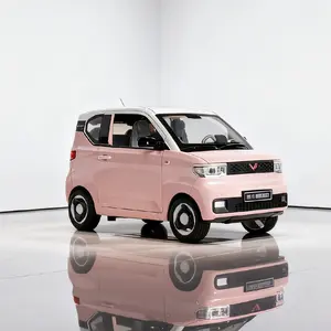 Wuling Hongguang MINI EV Diecast Car Model (1:22 Scale), Pull Back Vehicle with Light & Sound, Openable Doors, Hood & Trunk, Alloy Miniature for Kids, Collectible Desk Decoration & Ideal Gift for Car Lovers