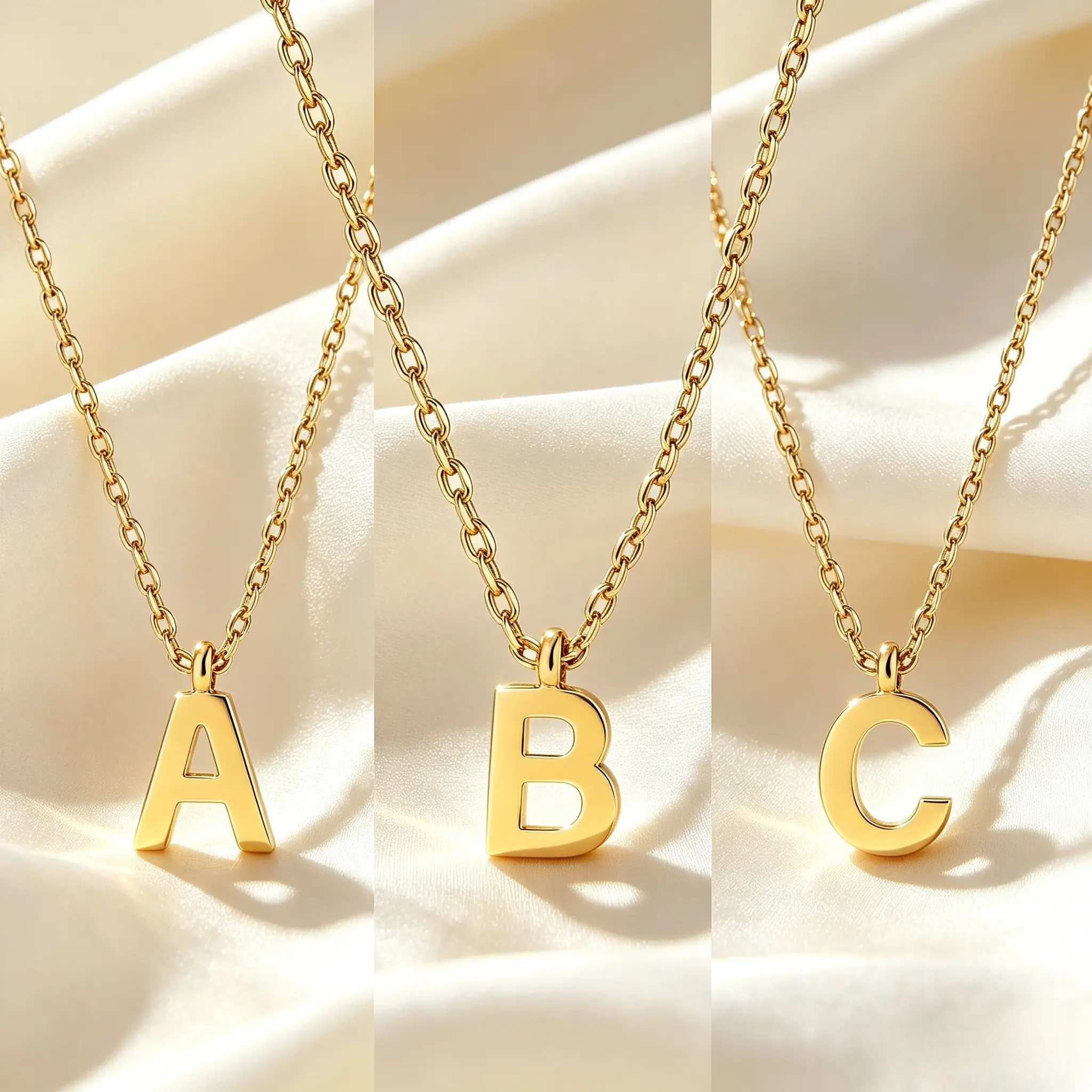 14K Gold Plated Initial Necklace, Dainty Personalized Alphabet Letter Pendant Necklaces for Women, Minimalist Layerable Clavicle Chain Jewelry, Thoughtful Birthday Holiday Gift for Her