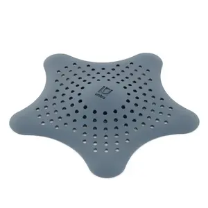 Umbra Starfish Hair Catcher & Drain Protector with Suction Cover Set Shower Silicone Bathtub Bathroom Accessory Flexible Water-Resistant Easy Install
