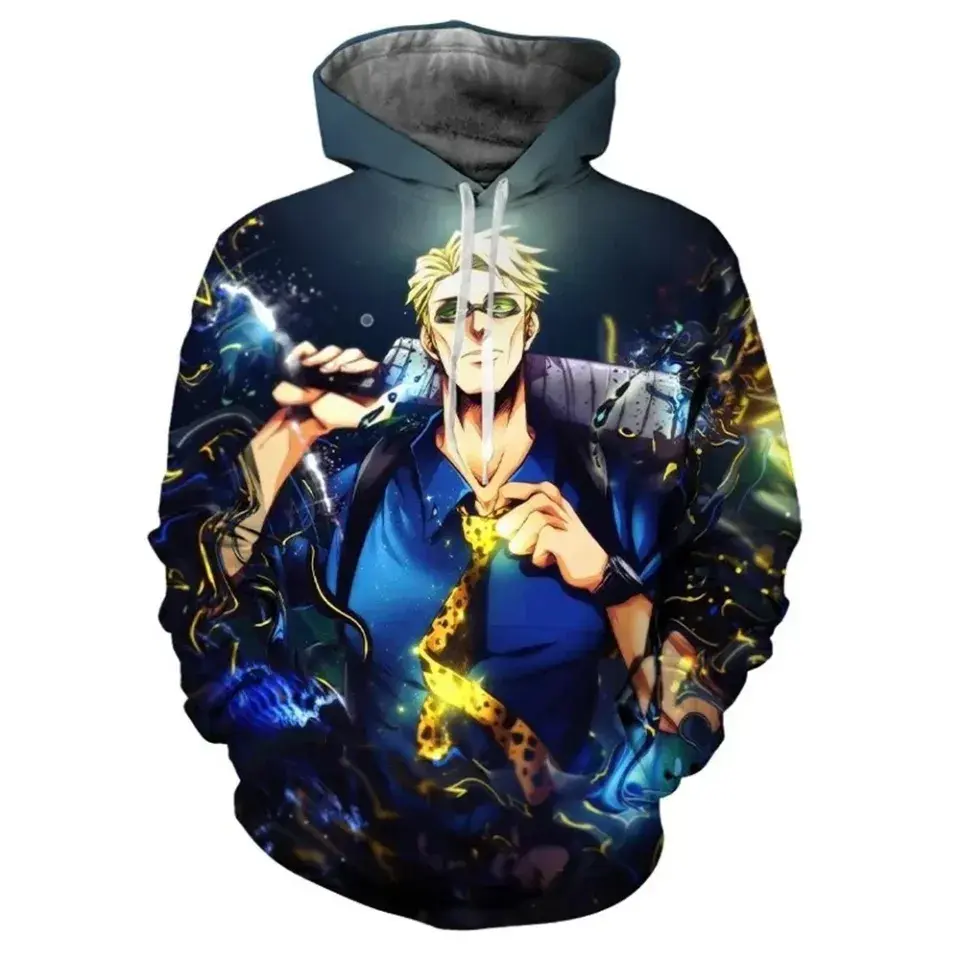Nanami Kento Manga Jujutsu Anime Pattern Men's Hoodie Sweatshirt 3D Print