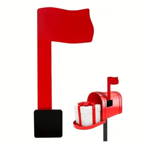 Mailbox replacement flag set, red flag, suitable for all kinds of mailboxes, universal replacement, with double-sided adhesive pad, suitable for Christmas, Thanksgiving and the New Year.