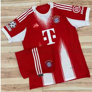 2025/26 Red White Soccer Jersey & Shorts Set – Premium Polyester Football Outfit for Fans & Training