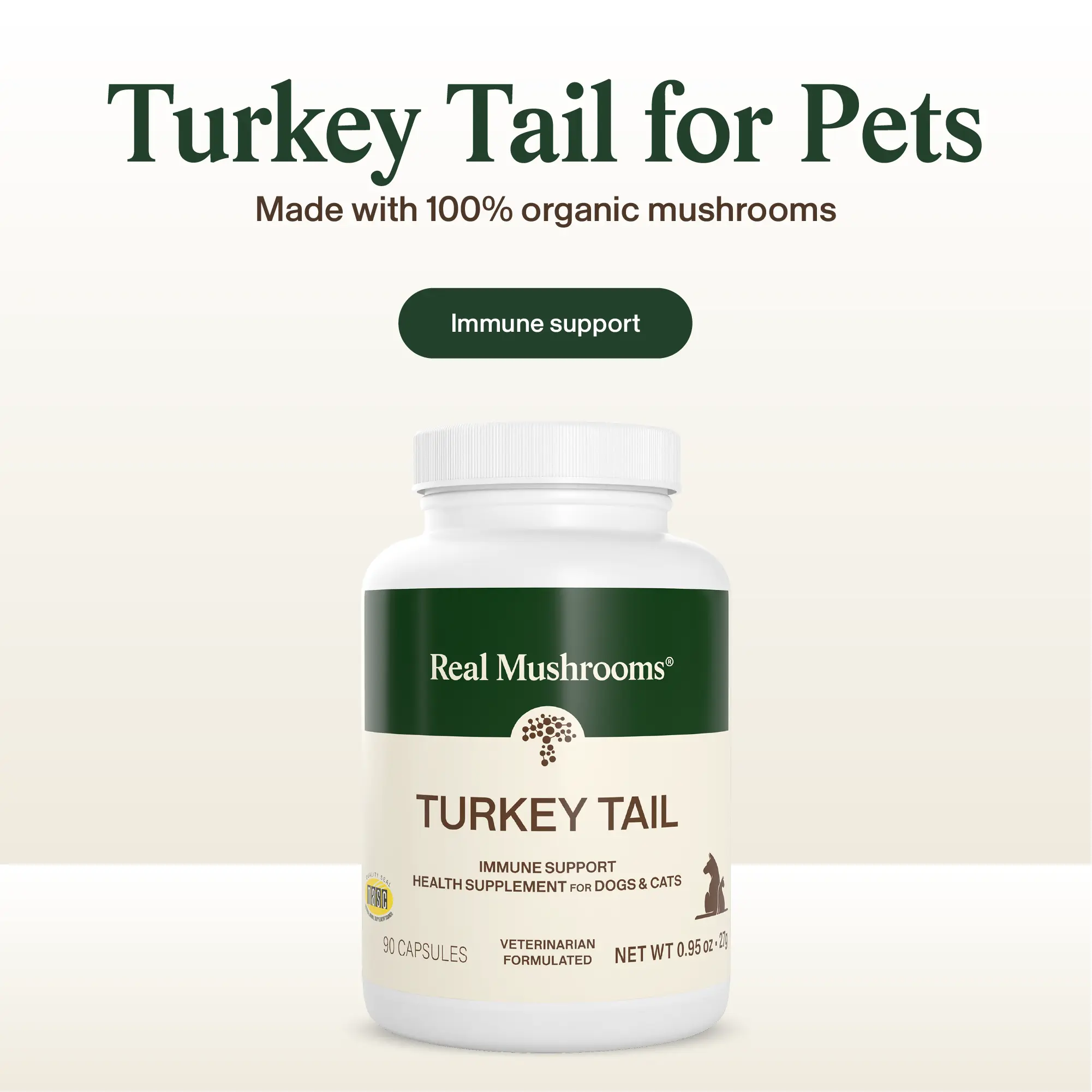 Turkey Tail Extract Capsules for Pets