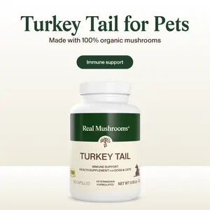 Real Mushrooms Turkey Tail Extract Capsules for Pets