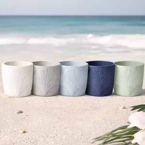 Seaside Collection – Seabreeze Vase (Beach House Decor + Ocean Inspired Home Accent)