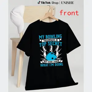 Humorous Cotton Tee – Secret Bowling Technique for Bowlers