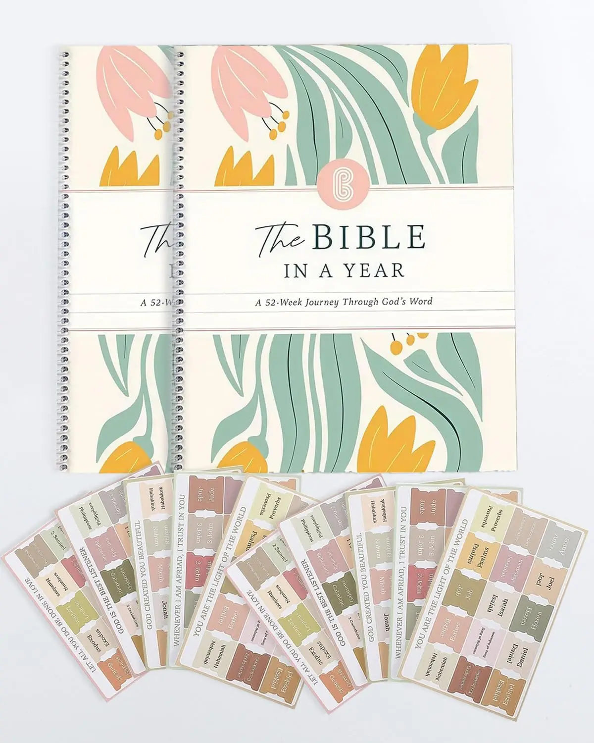 The Bible in A Year: A 52-Week Bible Study Guide for Women, A Spiral Bible Study Guide Journal, A Beautiful Year in the Bible