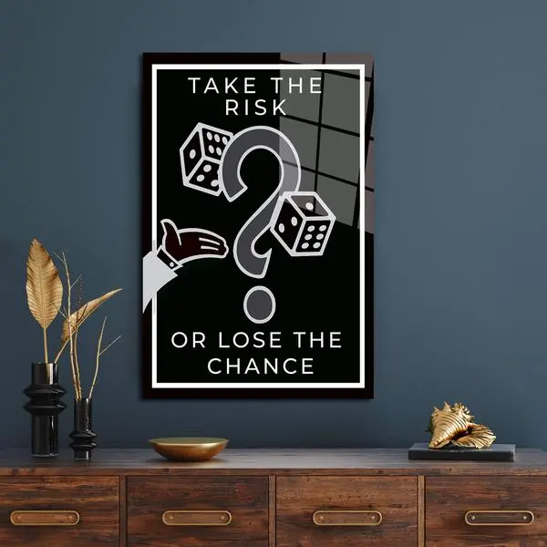 Alec Monopoly 'Take The Risk' Art Office Decor Poster - Inspire Your Workspace With This Unique Vintage Art Piece