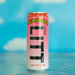 MELON ME CRAZY Hydration Drink - Fresh Juicy Watermelon & Coconut Water - No Sugar Added - Natural Electrolytes - Ready to Party - Natty Hydration