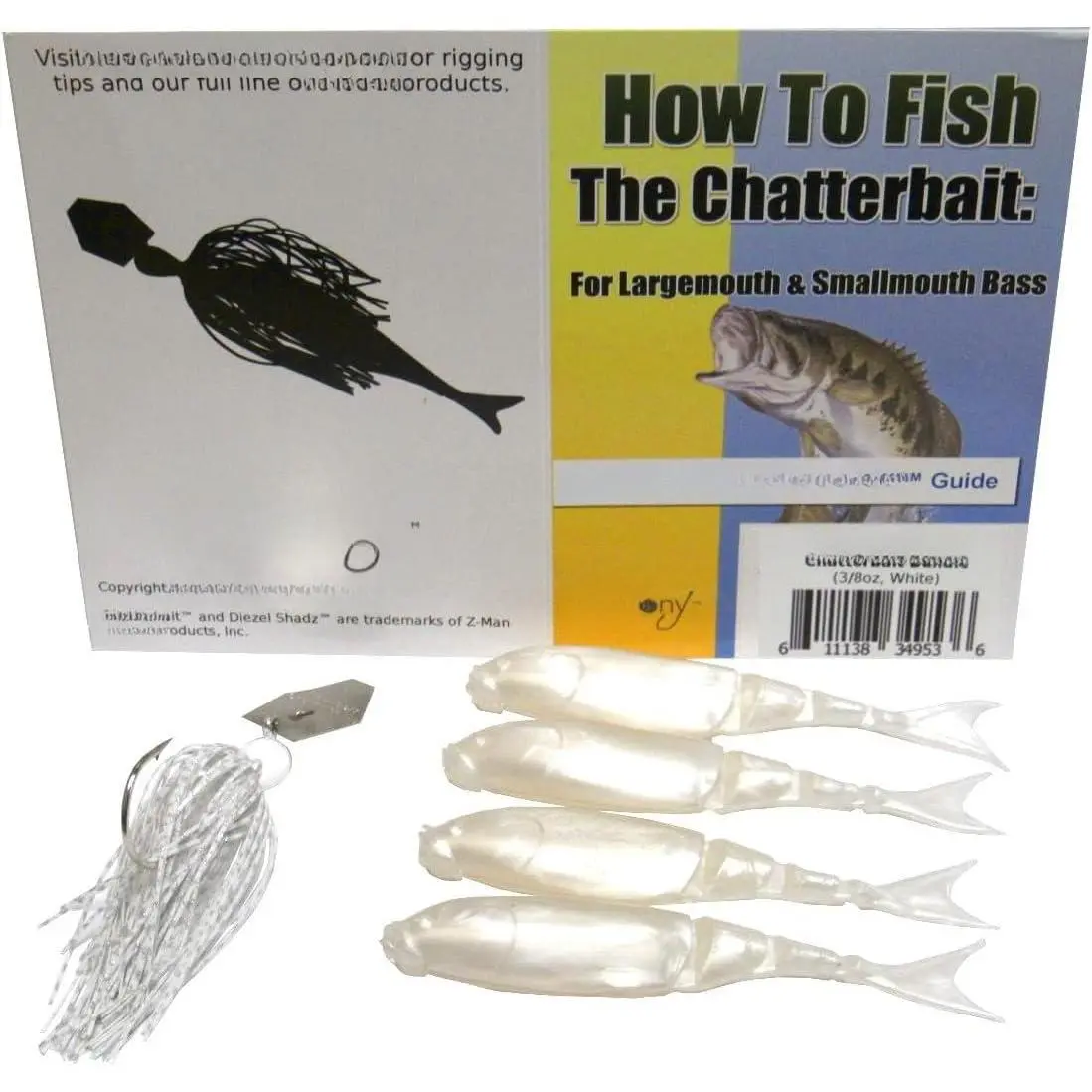 Chatterbait Kit - Z-Man 3/8oz + ShadZ How to Fish Guide