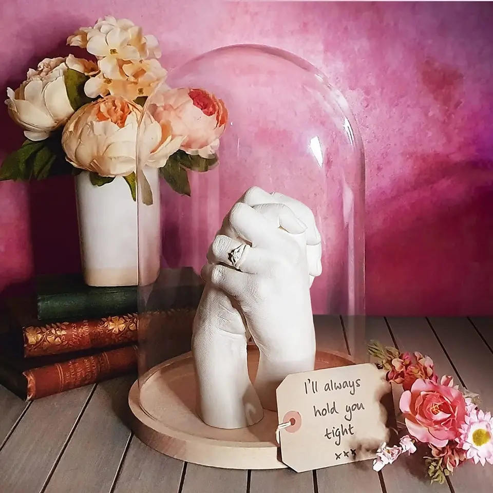 Edinburgh Casting Studio - Ultimate Couples Hand Casting Kit with Medium Dome