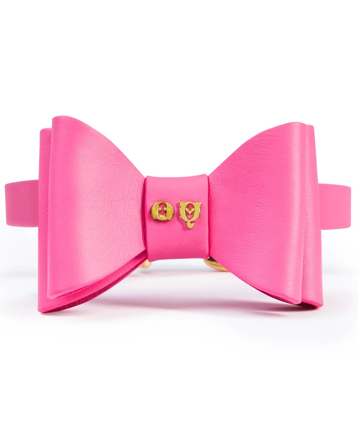 Metapink Bow Dog Collar — Paris Hilton × Moshiqa | Removable Bow, Fits All Sizes