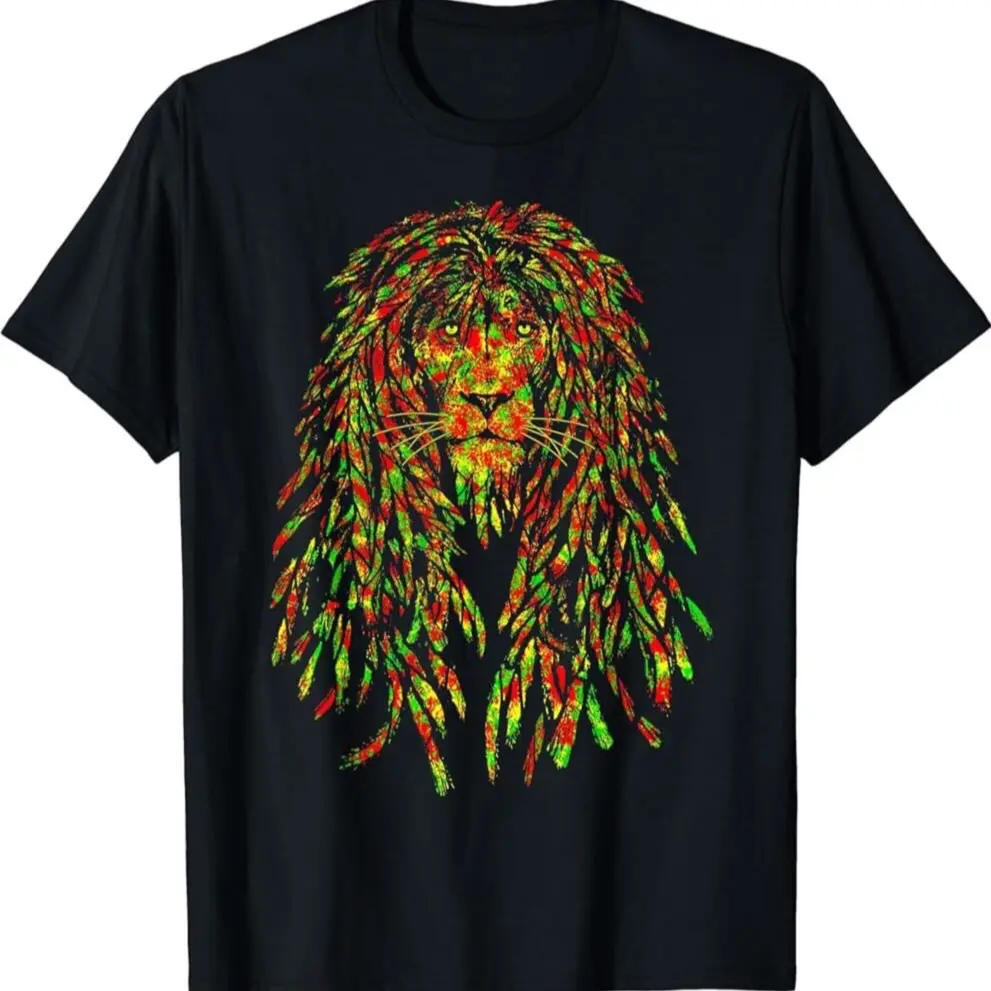 Reggae Music Lovers Jamaican Lion Rasta Lion Of Rastafarian T-shirt