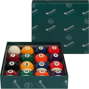 Aramith Premier Billiard Set - Classic Design, Stripe Look, Balanced Balls, 8 Criteria, Long-Lasting for Billiards & Snooker Sports, Eight Criteria