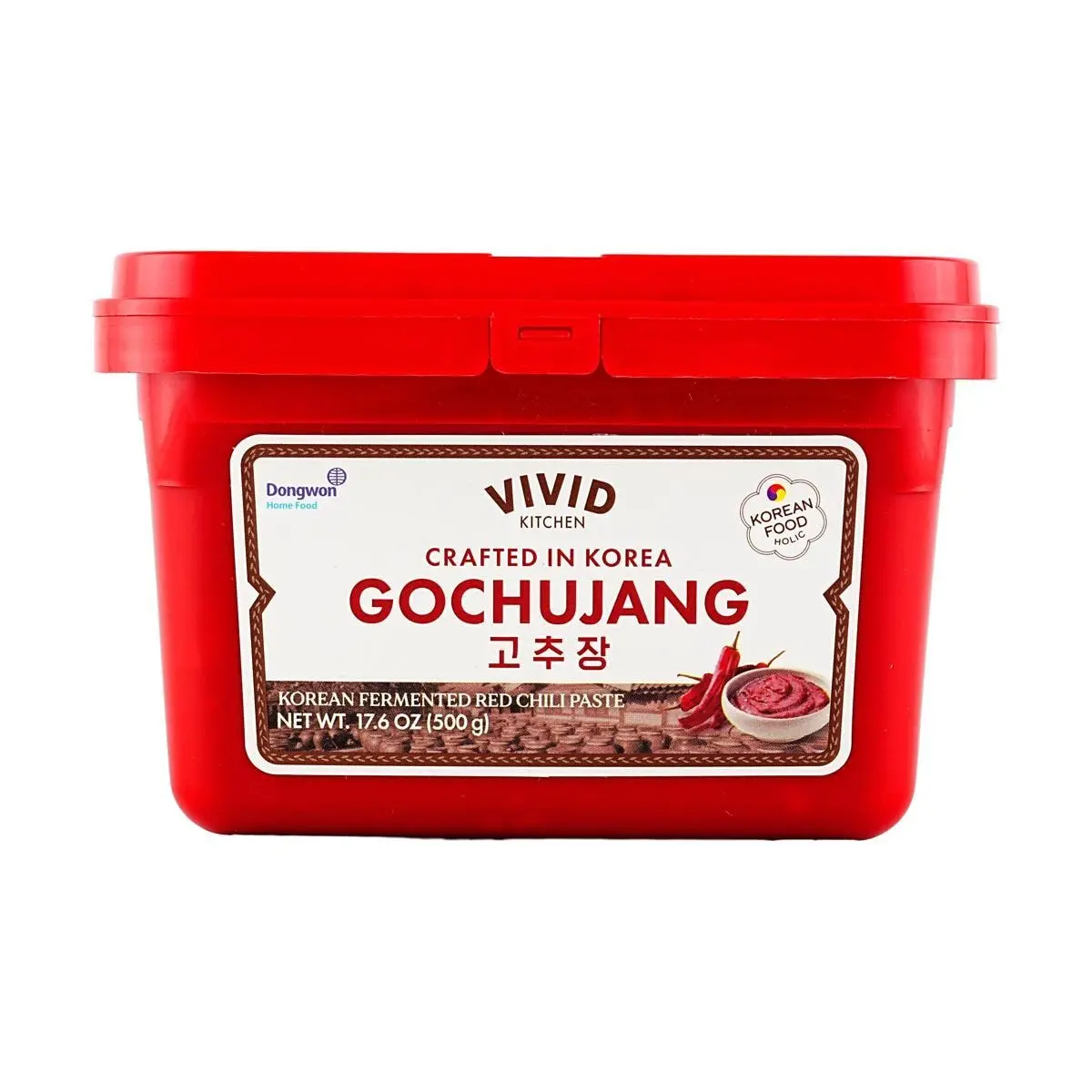 VIVID Dongwon Korean Gochujang 500g - Authentic Spicy Red Pepper Paste for Bibimbap & Tteokbokki VIVID Dongwon Korean Gochujang 500g - Authentic Spicy Red Pepper Paste for Bibimbap & Tteokbokki