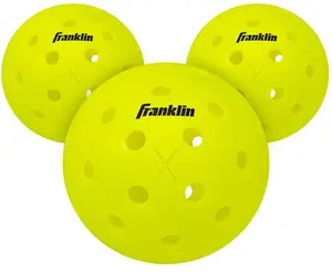 Outdoor Pickleballs - X-40 Pickleball Balls - USA Pickleball (USAPA) Approved - Official US Open Ball - 3 Count