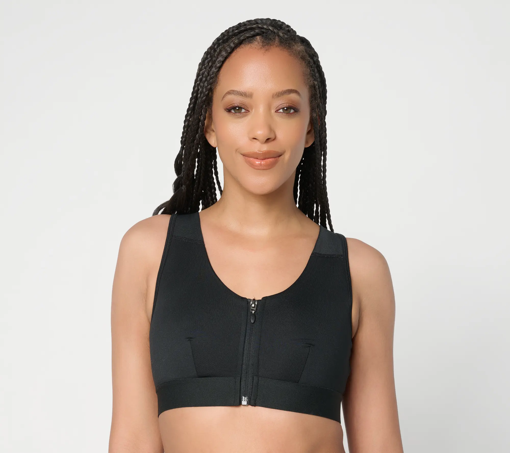Tommie Copper Posture Support Crossback Bra with Zipper Tommie Copper Posture Support Crossback Bra with Zipper
