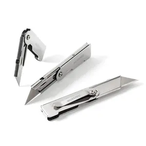 #SpringGlowUp WORKPRO 3-Count Quick Change Folding Pocket Utility Knife Set with Belt Clip