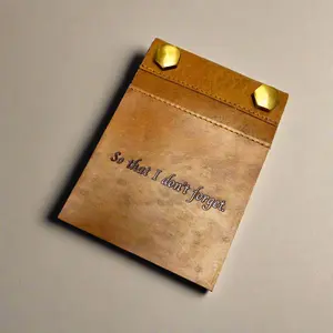 Eco-Friendly Refillable Leather Notepads