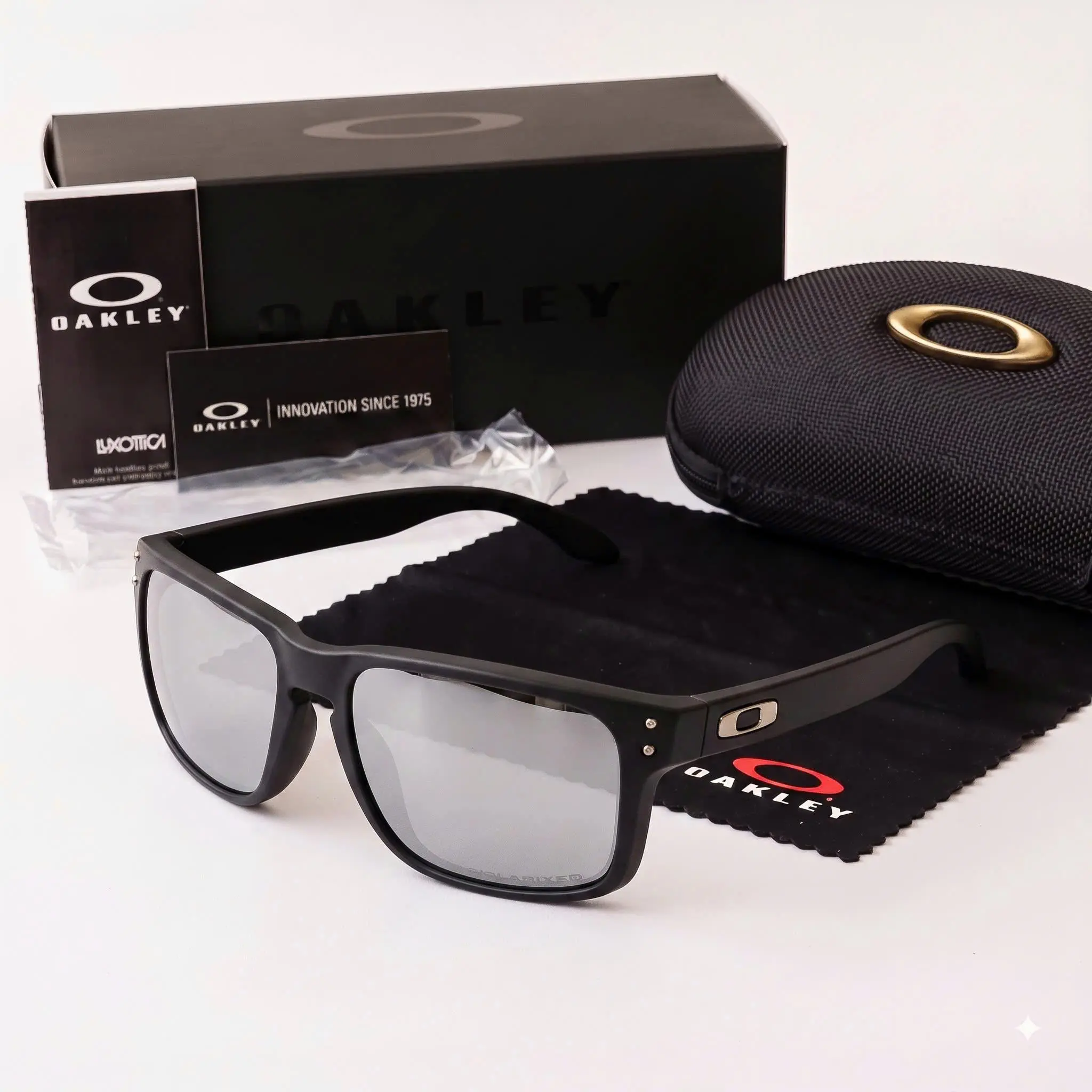 Oakley Polarized Black Sunglasses for Driving Fishing Cycling Hiking Outdoor Activities