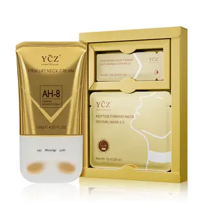 YCZ Neck Care Duo – Peptide Firming Neck Mask & Hydrating Neck Cream Set, Smooth the Look of Lines, Support Elasticity & Nourish Skin