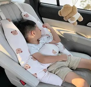 Car Pillow for Adults Kids Combination Travel Pillows for Sleeping H-Shape Support Pillow for Carseat Adjustable Neck Pillows for Long Trips