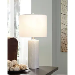 Set of 2 Steuben Ceramic Table Lamps White - Signature Design by Ashley