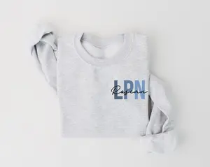 Personalized LPN Nurse Sweatshirt, Custom LPN Crewneck, RN Nurse Shirt, Licensed Practical Nurse Gift Shirt, Custom Woman Sweater