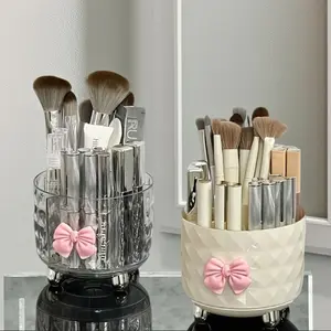 Multifunctional Rotating Makeup Organizer Box, Cosmetic Storage Box, No Lid, Suitable for Lipstick Brushes Accessories, Perfect Gift for Birthdays Mother's Day, Beauty Organizer