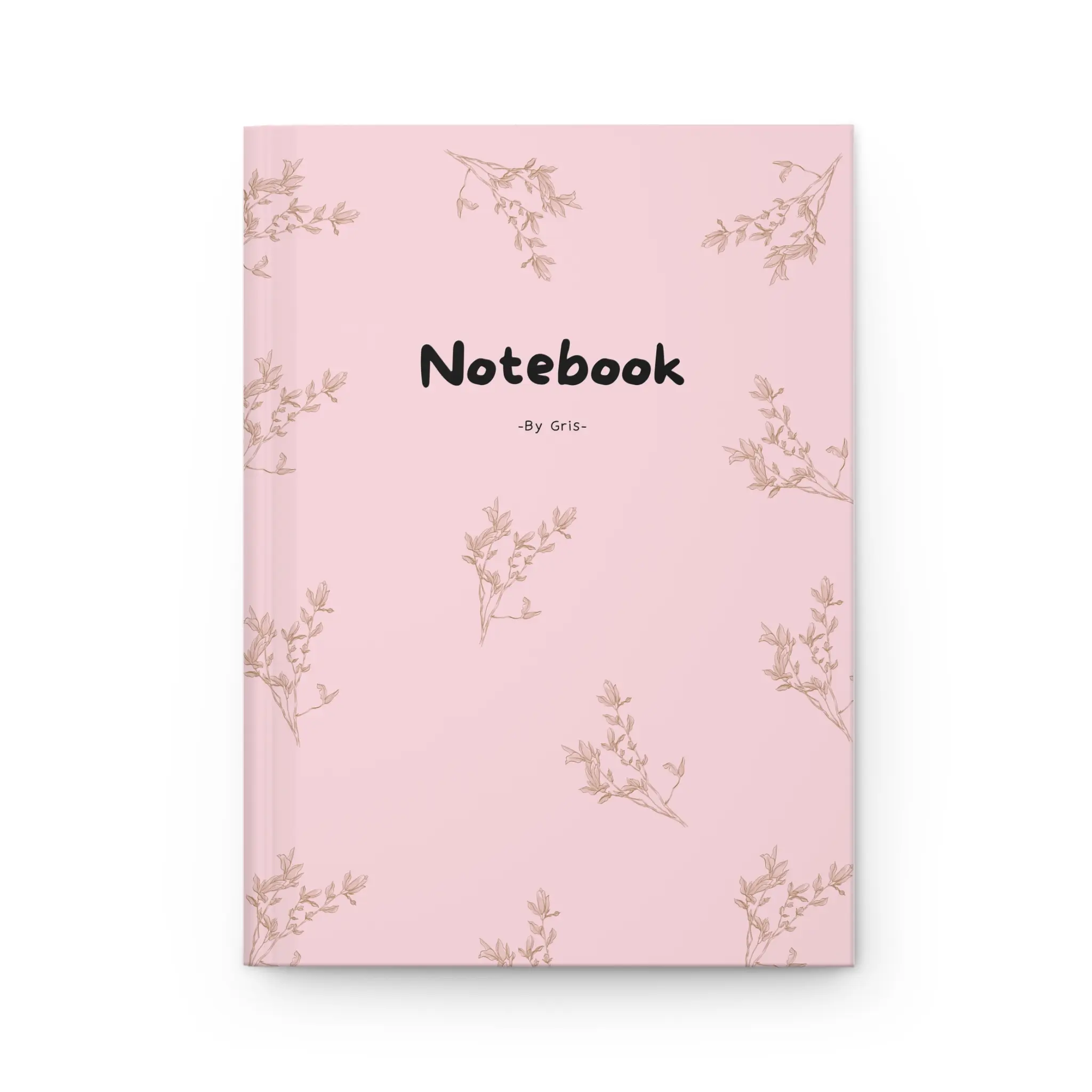 Floral Hardcover Journal, Pink Notebook, Cute Gift for Writers, Bullet Journaling, Study Planner, Floral Stationery