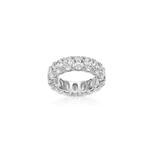 VAMERAY #41001 10 Carat Oval Cut Full Eternity Prong-Set Ring