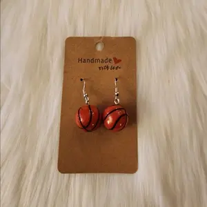 Basketball Earrings - Sturdy Resin, Durable & Stylish, Perfect for Game-Day Attire, Trendy Accessory for Basketball Lovers