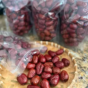 Premium Hetian Jujube - Dried Sweet Jujube 500gram Bag - Rich in Antioxidants & Vitamin C - Promotes Good Sleep & Reduces Stress - Perfect for Snacking & Cooking - Soft Chewy Texture & Honey-like Flavor - Dry Fruit