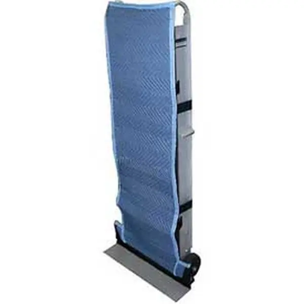 American Moving Supplies FC1017 Marring Resistant Heavy Duty Blue Padded Quilted Fabric Appliance Truck Cover, 58"l x 18"w, Hook & Loop, Non-Slip, Protects Truck