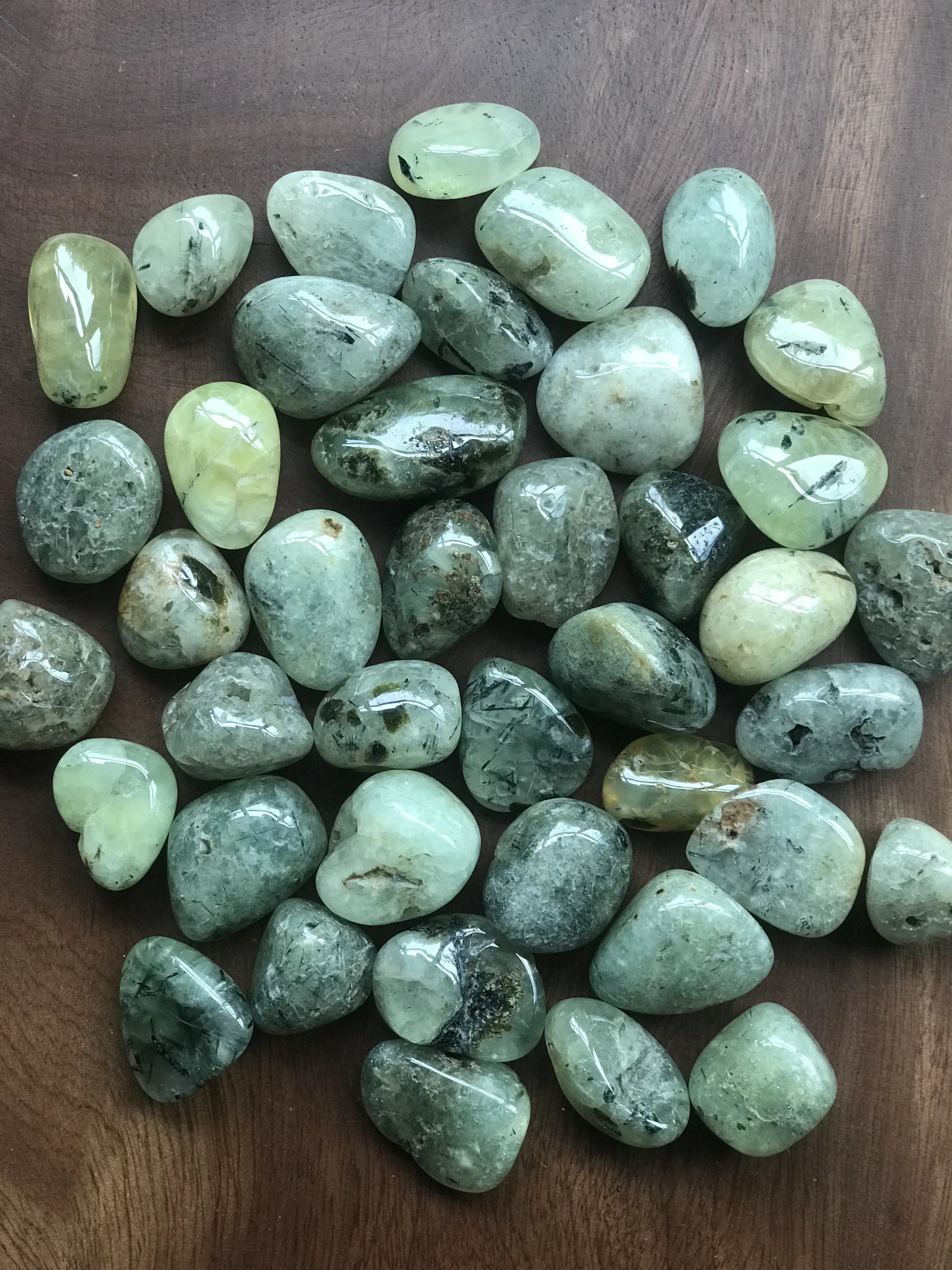 Prehnite Crystal Tumble