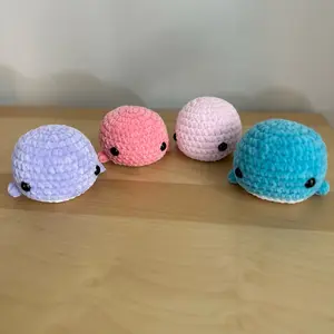 Whale crochet handmade amigurumi plushie toy