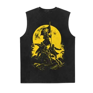 Helldivers II Vintage Tank 90s Graphic Sleeveless Tank Tops Men Vest Streetwear Outfits Men Vacation Outfits Sleeveless Shirt